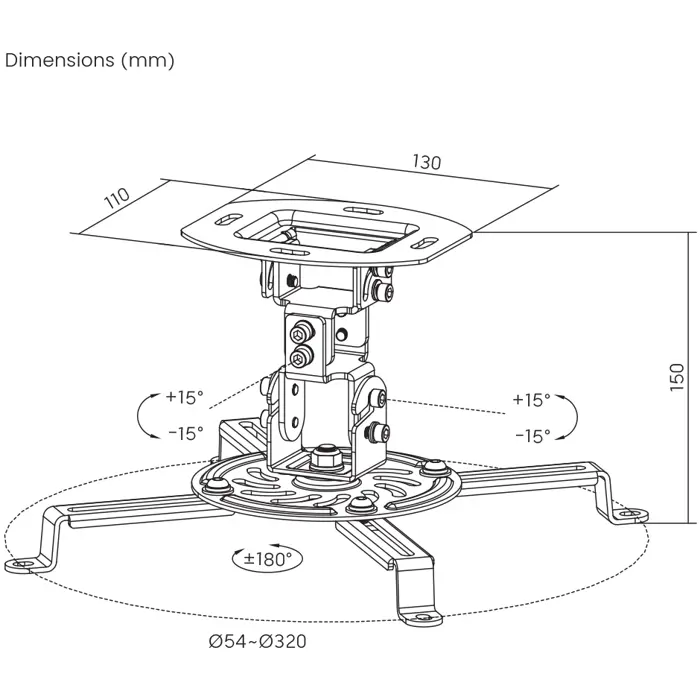 bit-force-nagibno-okretni-stropni-nosac-za-projektor-bolt-cp-51019-2221100.webp
