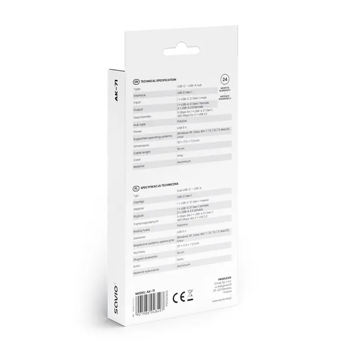 savio-ak-71-usb-c-hub-3-x-usb-a-20-1-x-usb-a-30-4-in-1-5-gbp-29831-kbasavada0034.webp